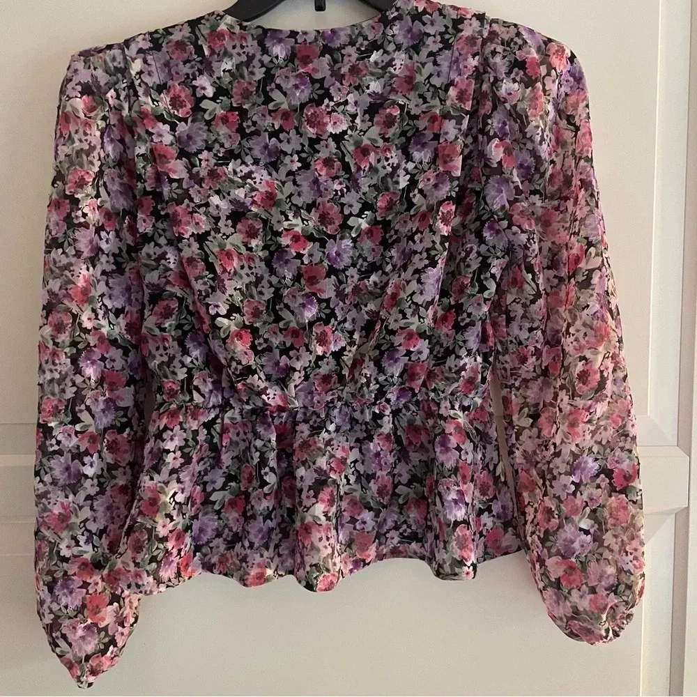 ASTR The Label Floral Wrap Top 30179